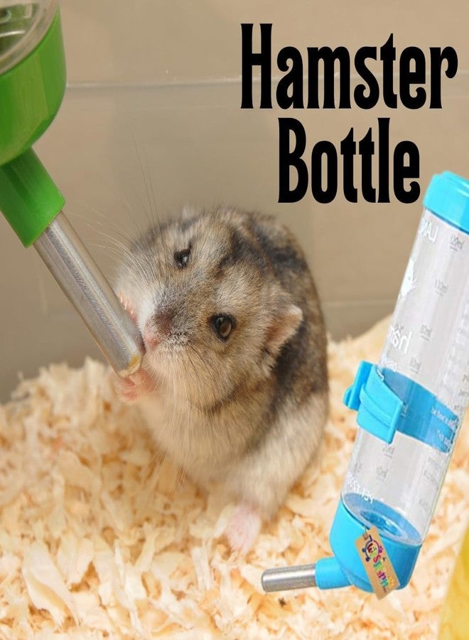 ويستيرن إرا زجاجة ماء معلقة من ويسترن إيرا، مع موزع طعام - مانعة للتنقيط، مانعة للتسرب، مثالية للحيوانات الصغيرة، لحيواناتك الأليفة المحبوبة، حافظ على رطوبتك، حافظ على سعادتك (أصفر 125 مل) - Image 2